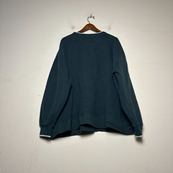 Official The Disney Store Teal Retro Sweater Men 2XL Winnie The Pooh Crew Neck - Picture 2 of 12